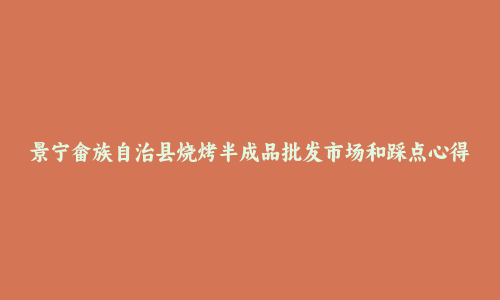 景宁畲族自治县烧烤半成品批发市场和踩点心得