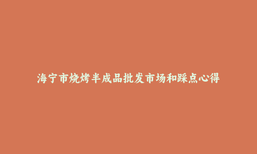 海宁市烧烤半成品批发市场和踩点心得