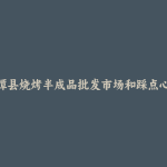 湄潭县烧烤半成品批发市场和踩点心得