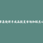 盐津县烧烤半成品批发市场和踩点心得