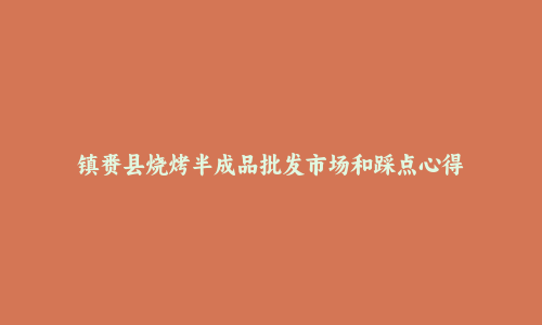 镇赉县烧烤半成品批发市场和踩点心得