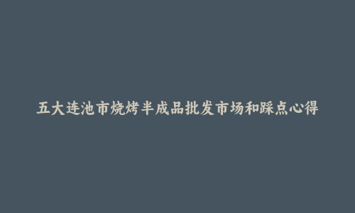 五大连池市烧烤半成品批发市场和踩点心得