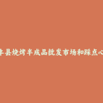 信丰县烧烤半成品批发市场和踩点心得