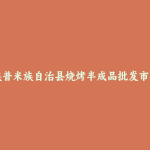 兰坪白族普米族自治县烧烤半成品批发市场和踩点心得