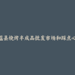 富蕴县烧烤半成品批发市场和踩点心得