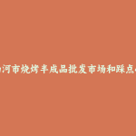 胡杨河市烧烤半成品批发市场和踩点心得