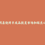 青冈县烧烤半成品批发市场和踩点心得