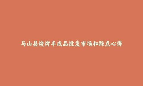 马山县烧烤半成品批发市场和踩点心得