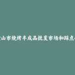 马鞍山市烧烤半成品批发市场和踩点心得