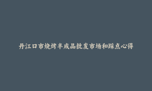 丹江口市烧烤半成品批发市场和踩点心得