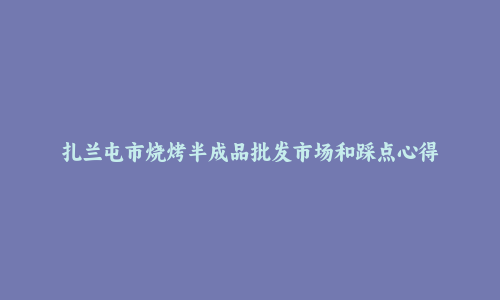 扎兰屯市烧烤半成品批发市场和踩点心得