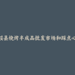 扶绥县烧烤半成品批发市场和踩点心得