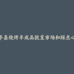 盐亭县烧烤半成品批发市场和踩点心得