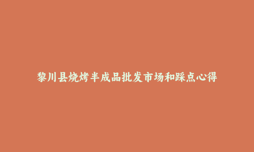 黎川县烧烤半成品批发市场和踩点心得