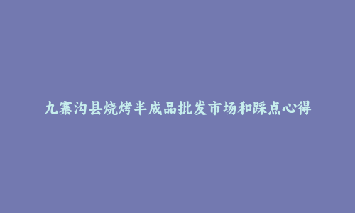 九寨沟县烧烤半成品批发市场和踩点心得