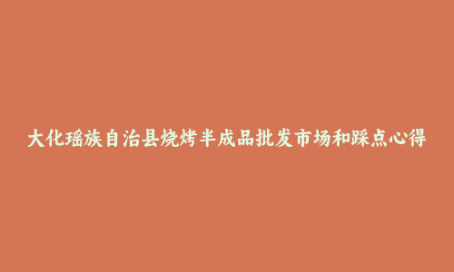 大化瑶族自治县烧烤半成品批发市场和踩点心得