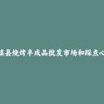 天镇县烧烤半成品批发市场和踩点心得