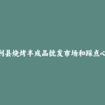 平利县烧烤半成品批发市场和踩点心得